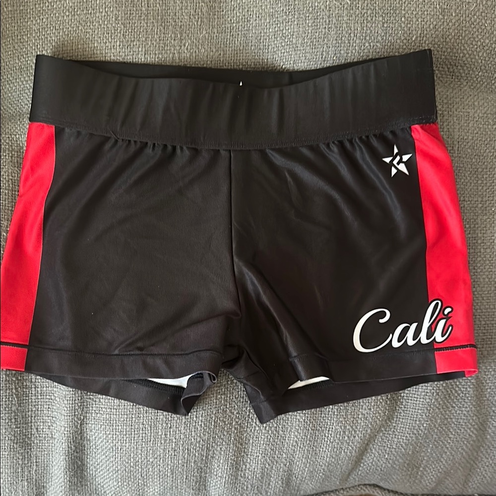 Women's Black and Red Shorts